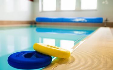 Nahaufnahme der Schwimmgewichte von Vitalis